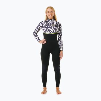 Жіночий гідрокостюм Rip Curl E-Bomb 4/3mm Zip Free Sublimed чорний/лаймовий