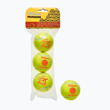 Тенісні м'ячі дитячі Wilson Minions Stage 2 3 шт. жовті WR8202601