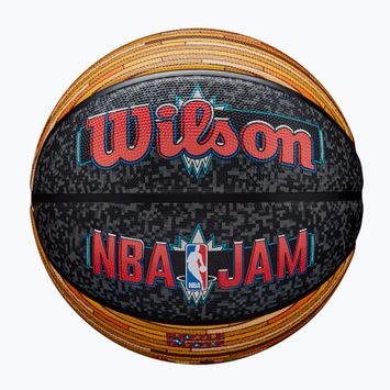 М'яч баскетбольний Wilson NBA Jam Outdoor black/gold розмір 7