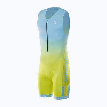 Комбінезон для тріатлону чоловічий Synergy Elite Sleeveless Trisuit mint/yellow