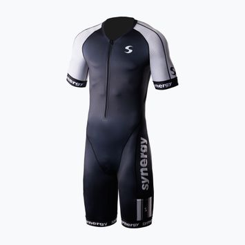 Комбінезон для тріатлону чоловічий Synergy Elite Short Sleeve Trisuit salt & pepper