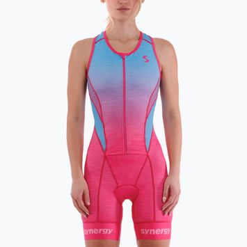 Комбінезон для тріатлону жіночий Synergy Pro Sleeveless Racerback Trisuit punch