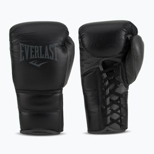Боксерські рукавички Everlast Powerlock 2 Laced Pro Training чорні