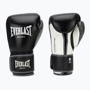 Рукавиці боксерські Everlast Powerlock OG H&L Leather Advanced Training black/white
