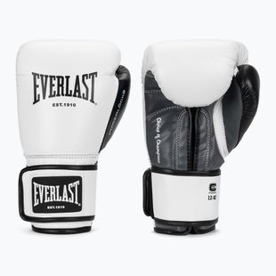 Рукавиці боксерські Everlast Powerlock OG H&L Leather Advanced Training white/black