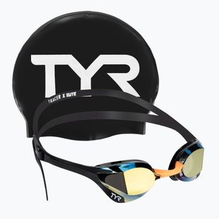 Окуляри  для плавання TYR Tracer-X Elite Mirrored гold/black