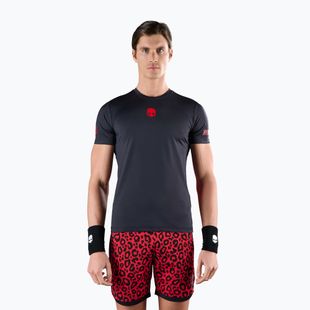 Футболка тенісна чоловіча HYDROGEN Panther Tech Tee black/red