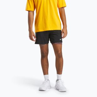 Шорти Reebok Athlete Hype 2-IN-1 black/electric yellow