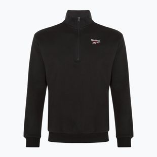 Кофта для тренувань чоловіча Reebok Identity Fleece 1/4 Zip black/white/vector red