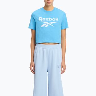 Футболка жіноча Reebok Identity Big Logo Crop Tee recovery blue