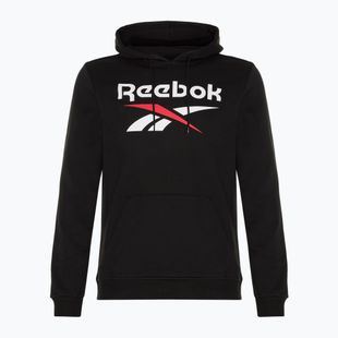 Кофта чоловіча Reebok Identity Big Logo Fleece Hoodie black/white/vector red