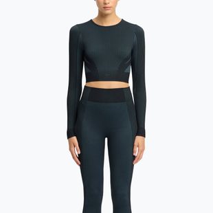 Лонгслів для тренувань жіночий Reebok RBK Lab Seamless Crop black