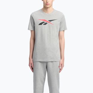 Футболка чоловіча Reebok Gs Vector Tee medium grey heather/vector red