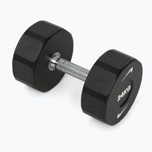 Хромована гантель Nike Strength Pro Urethane Dumbbell 24 kg black/white