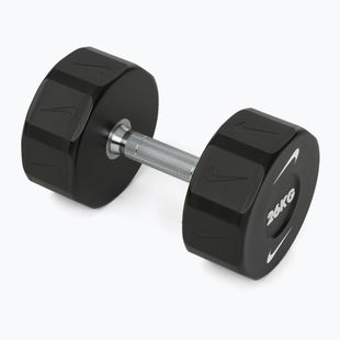 Хромована гантель Nike Strength Pro Urethane Dumbbell 26 kg black/white