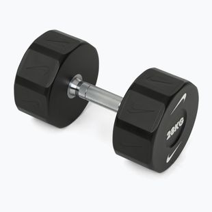 Хромована гантель Nike Strength Pro Urethane Dumbbell 28 kg black/white