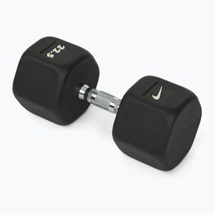 Гантель гумований Nike Strength Hex Dumbbell 22,5 kg black/white
