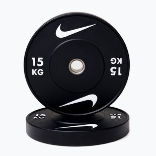 Диск Nike Strength Rubber Bumper Plates 15 кг black/white