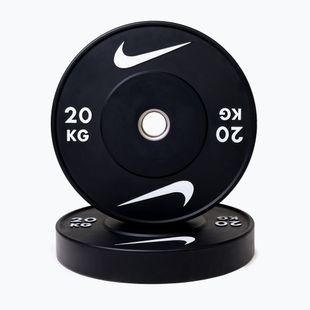 Диск Nike Strength Rubber Bumper Plates 20 кг black/white