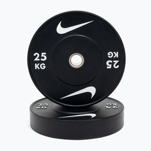 Диск Nike Strength Rubber Bumper Plates 25 кг black/white