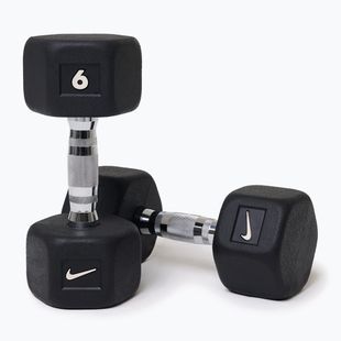 Гантелі Nike Strength Hex Dumbbell 2 x 6 kg black/white