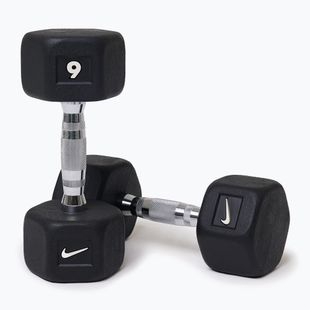 Гантелі Nike Strength Hex Dumbbell 2 x 9 kg black/white