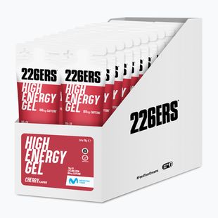 Набір енергетичних гелів 226ERS High Energy Caffeine 24 шт. x 76 г вишня