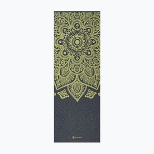 Килимок для йоги Gaiam Premium Sundial Layers 6 mm black/navy/yellow