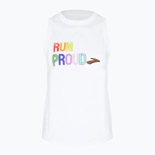 Футболка для бігу жіноча Brooks Distance Graphic Tank white/rainbow/brow