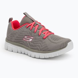 Кросівки жіночі SKECHERS Graceful Get Connected gray/coral