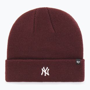 Шапка зимова 47 Brand MLB New York Yankees Centerfield dark maroon