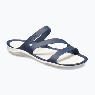 Шльопанці жіночі Crocs Swiftwater Sandal navy/white