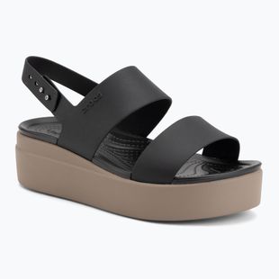 Сандалі жіночі Crocs Brooklyn Low Wedge black/mushroom