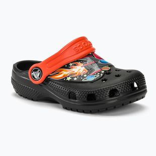 Шльопанці дитячі Crocs Fun Lab і Am Space Clog black/tangerine