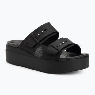 Шльопанці жіночі Crocs Brooklyn Low Wedge black