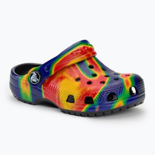 Дитячі шльопанці Crocs Classic Solarized Clog чорні / темно-сині