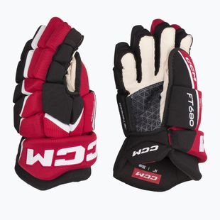 Рукавиці хокейні CCM JetSpeed FT680 SR black/red/white