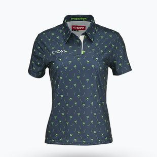 Футболка поло жіноча CCM Golf Polo Palms dark mint