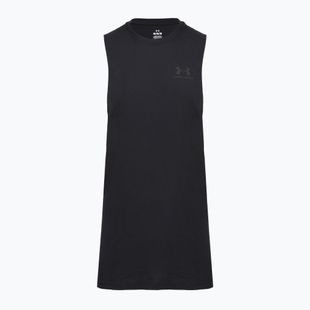 Футболка для тренувань чоловіча Under Armour Left Chest Cut Off Tank black/black