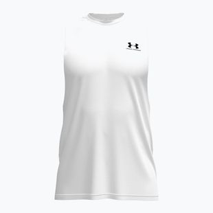 Футболка для тренувань чоловіча Under Armour Left Chest Cut Off Tank white/black