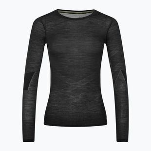 Жіноча термоактивна кофта Smartwool Intraknit Merino 200 Crew black/white
