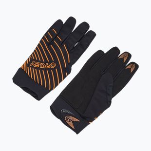 Велорукавиці чоловічі Oakley Drop In Mtb Glove 2.0 чорно-помаранчеві FOS901323
