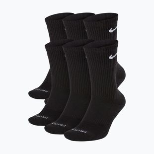 Шкарпетки чоловічі Nike Everyday Plus Cushioned Crew 6 pairs black/white