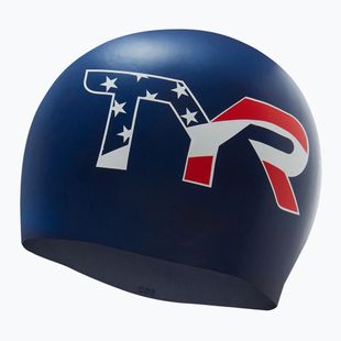 Шапочка для плавання TYR USA Silicone navy