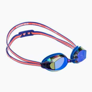 Окуляри для плавання жіночі TYR Blackops 140 Ev Racing Mirrored blue/coral