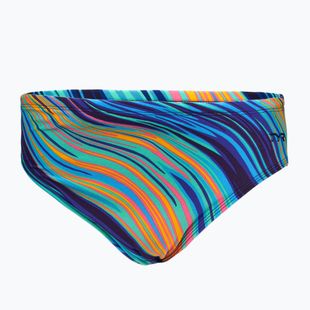 Плавки чоловічі TYR Durafast Elite Riptidal Briefs teal/orange
