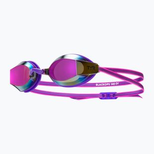 Окуляри для плавання жіночі TYR Blackops 140 Ev Racing Mirrored purple/pink