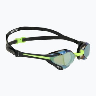 Окуляри для плавання TYR Tracer-X Elite Racing Mirrored black/lime