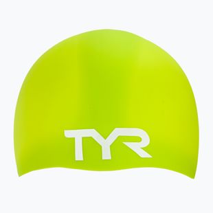 Шапочка для плавання TYR Wrinkle Free Silicone limelight