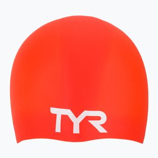 Шапочка для плавання TYR Wrinkle Free Silicone bright red
